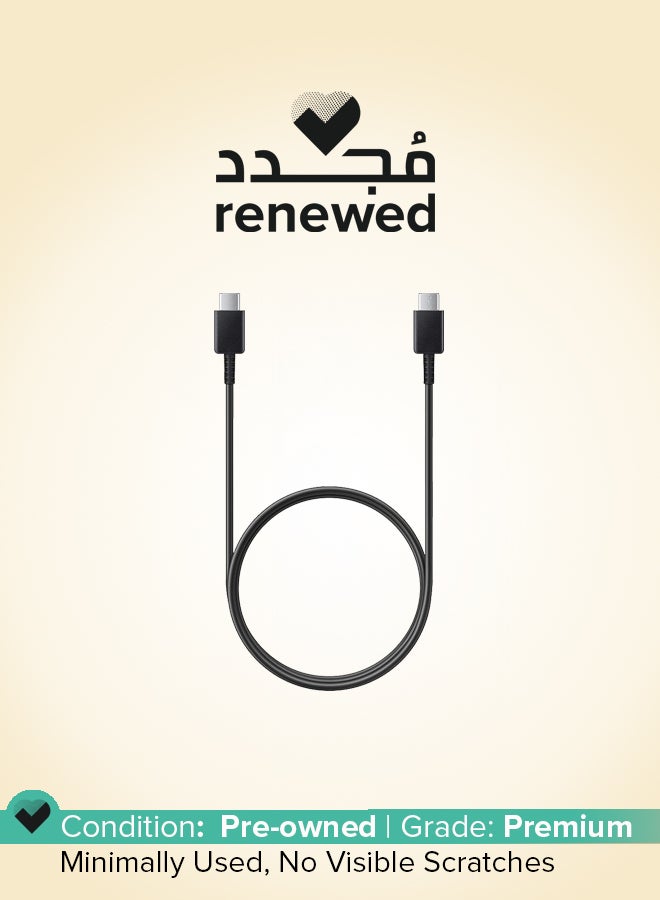 Samsung Renewed - Type C to C Cable 1 Meter black - Image 1