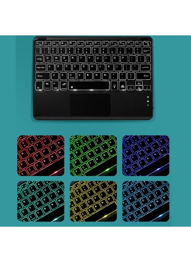 For Lenovo Small P11 Flat Leather Case Pad Pro Protective Case Bluetooth Keyboard Wonderful Touch Backlight 11.5 Inch-Color:Fresh Green-Rechargeable Bluetooth Mouse-Product Type:Lenovo K11/K11Pro - Image 3