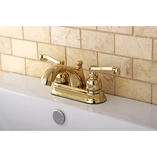 Kingston Brass صنبور مغسلة كينغستون برَاس KB5602FL بقطر 4 إنش، نحاس مصقول - Image 2