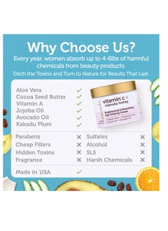 Era Organics Era Organics Advanced Vitamin C Face Cream - Brightening and Nourishing with Jojoba Oil, Kakadu Plum for Fine Lines, Wrinkles  - Image 3
