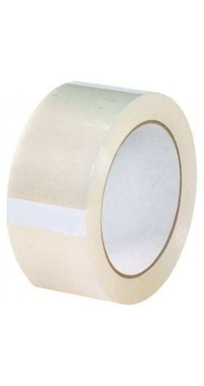 MARKQ Clear Packing Tape, 2 inches x 50 yards Strong Heavy Duty Packaging Tape for Sealing Parcel Boxes, Moving Boxes Houses, Large Postal Bags, Office Supplies [1 Roll] - Image 1