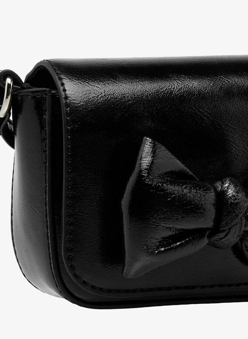 Flora Bella By Shoexpress Flora Bella Bow Accent Crossbody Bag with Flap Closure Ramadan Collection - Image 5