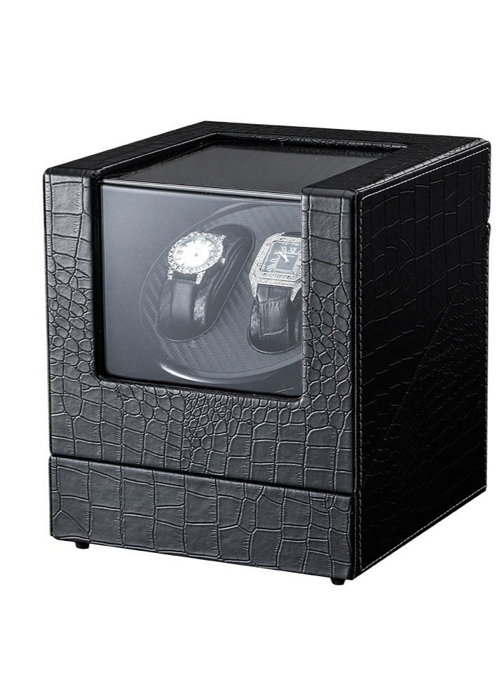 DARIYAH 2‑Position Mechanical Motor Shaker Storage Box 100‑240V Automatic Dual Watch Winder