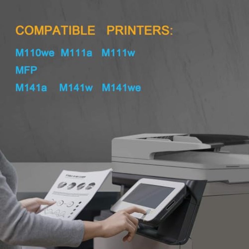خرطوشة حبر بديلة للطابعة HP LaserJet M110we/M111a/M111w/M141a/M141w/M141we، أسود، عبوتان، متوافقة مع إنتاجية عالية - Image 4