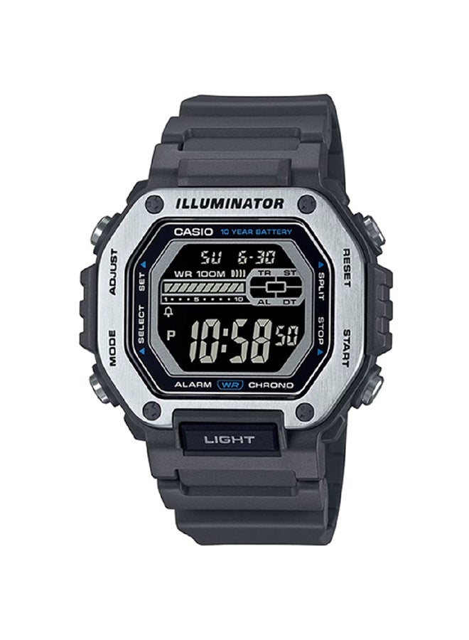 CASIO Men Watch -Digital Oversized Framed Black Dial Resin Band Mwd-110H-8Bvdf. - Image 1