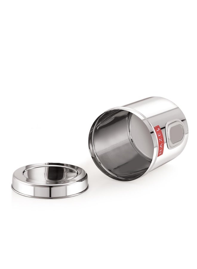 HAZEL Stainless Steel Transparent Kitchen Storage Containers with Air Tight Lid, 1700 ML, Set of 2 - Image 3