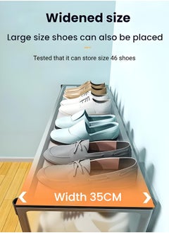 XiuWoo 5-Tier Shoe Rack, Metal Coat and Shoe Racks,Shoe Storage Organizer,Metal Freestanding Shoe Rack Shoe Shelf for Living Room,Bedroom,Hallway  - Image 5