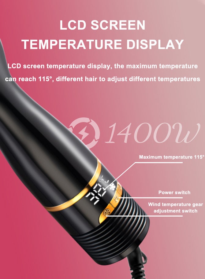 سوكاني فرشاة مجفف شعر وأداة تصفيف بقوة 1400 واط، فرشاة مجفف شعر احترافية، مجفف مكثف مع أيونات سالبة، يعمل على جميع أنواع الشعر، SK-15047 - Image 2