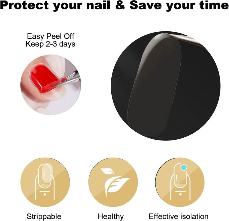 Nail polish protector, Nail polish film sticker, Won't damage the nail patch - Image 3