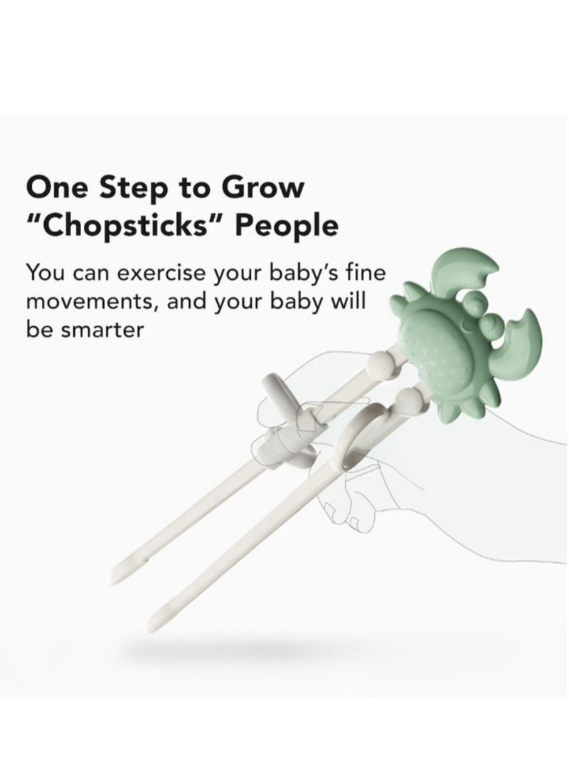 Baby Care Training Chopsticks for Kids - BPA Free, Anti-Dislocation Buckle Design, Easy Self-Feeding Learning, Includes Portable Box, Ideal for Babies, Toddlers and Beginners Pink Color - Image 4