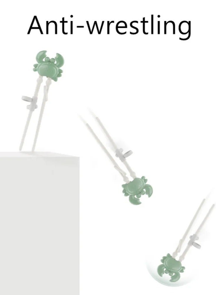 Baby Care Training Chopsticks for Kids - BPA Free, Anti-Dislocation Buckle Design, Easy Self-Feeding Learning, Includes Portable Box, Ideal for Babies, Toddlers and Beginners Pink Color - Image 5