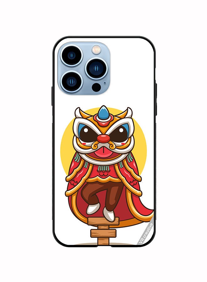 VR CREATIVE Protective Case Cover For Apple iPhone 14 Pro Lion Dance Design Multicolour - Image 1