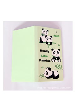SYOSI Pandas Sticky Notes Set, Cute Cartoon Pandas Self-Stick Notes 550 Sheets, Pads Animal Divider Tabs Bundle Writing Memo Pads Page Marker, Funny School Office Supplies Small Gift  - Image 2