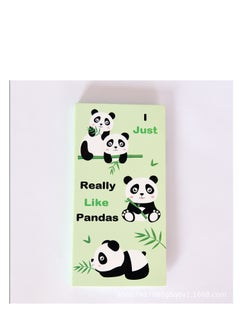 SYOSI Pandas Sticky Notes Set, Cute Cartoon Pandas Self-Stick Notes 550 Sheets, Pads Animal Divider Tabs Bundle Writing Memo Pads Page Marker, Funny School Office Supplies Small Gift  - Image 1