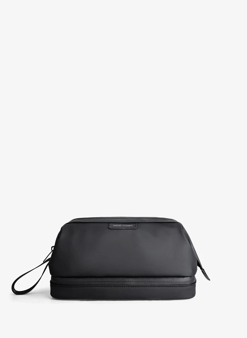 MARK RYDEN Mark Ryden MR-264 Black Travel Hand Bag – Splash-Proof Oxford Dopp Kit with Dry-Wet Separation, Alloy Bracket, and Organizer Pockets – Lightweight Multipurpose Grooming Case for Men and Women