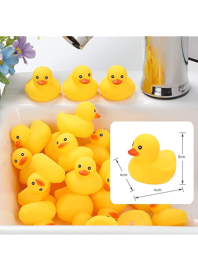 Oasisgalore Little Rubber Ducks Tiny Baby Shower Rubber Ducks In Bath Decorations For Shower And Party Favors 20Pcs - Image 2