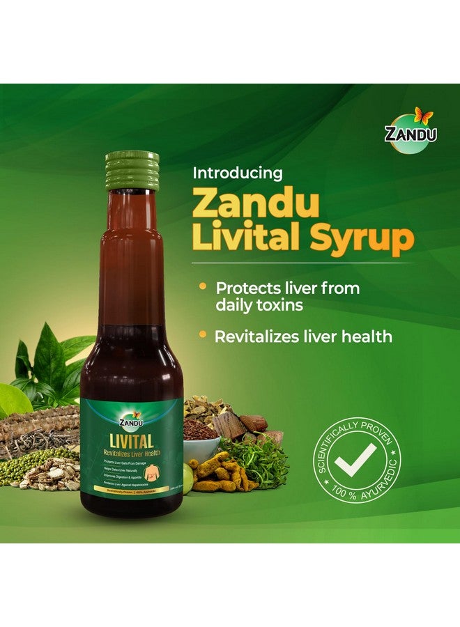 Zandu شراب زاندو ليفيتال - 200 مل | رعاية الكبد والتخلص من السموم بالأيورفيدا المثبتة علمياً | يعيد تنشيط صحة الكبد بشكل طبيعي ويعزز الشهية والهضم | مزيج من 12 عشبة فعالة - Image 3