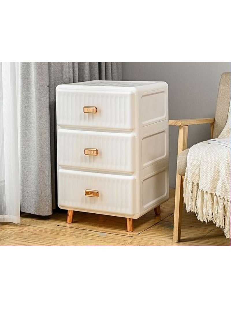 Stylish 3-Tier Plastic Drawer Unit – Ideal for the Kitchen and Living Room – Durable and Easy to Clean - Image 2