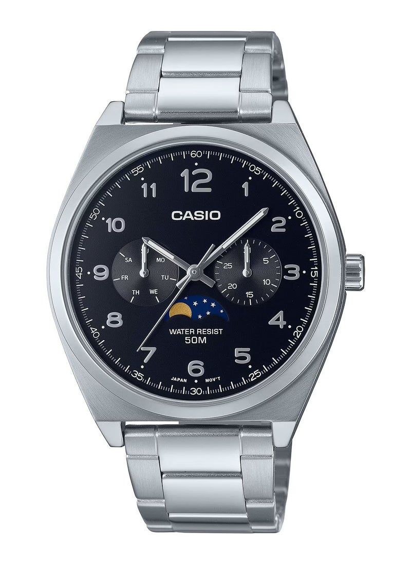 CASIO Men's Analog Quartz Stainless Steel Watch MTP-M300D-1AVDF  - Image 1