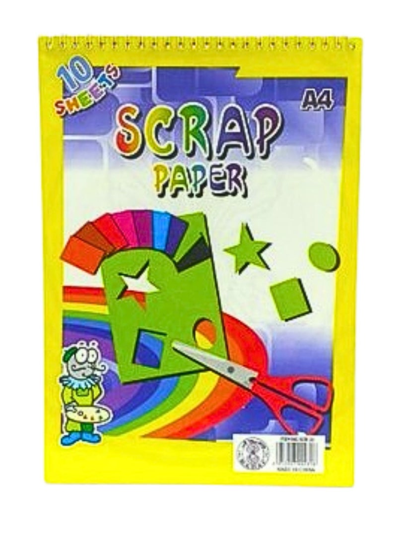 Sadaf 10-Sheet A4 Size Spiral Scrap Paper Book - Image 2