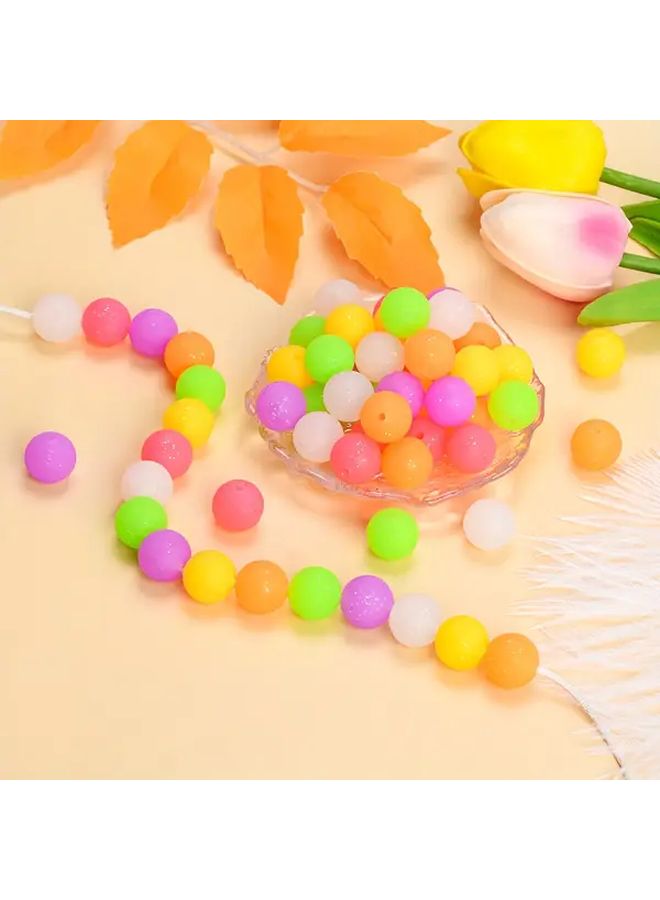 60 Glitter Silicone Beads 15mm E Red Color for DIY Jewelry Crafts Keychains Durable Versatile Assorted - Image 5