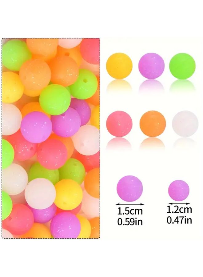 60 Glitter Silicone Beads 15mm E Red Color for DIY Jewelry Crafts Keychains Durable Versatile Assorted - Image 4