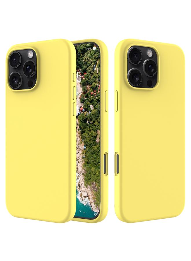 S-TOP Case For iPhone 16 Pro Max Solid Color Silicone Phone Case - Image 1