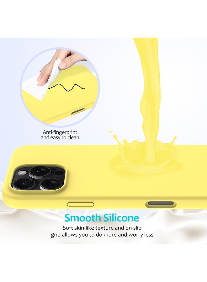 S-TOP Case For iPhone 16 Pro Max Solid Color Silicone Phone Case - Image 4