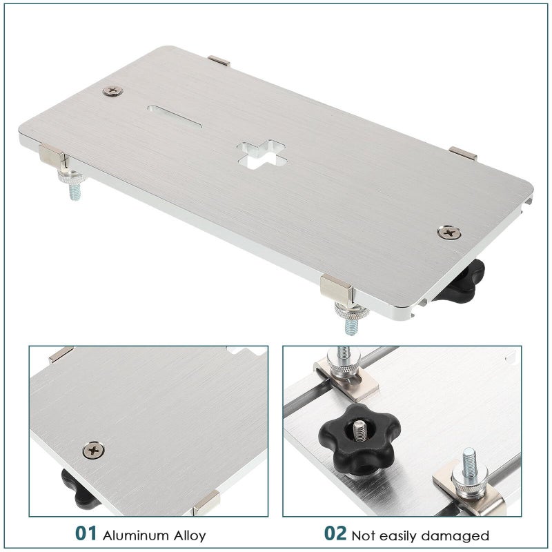 Aluminum Alloy Jig Saw Base Plate With Flip Board Insert For Woodworking - Image 4