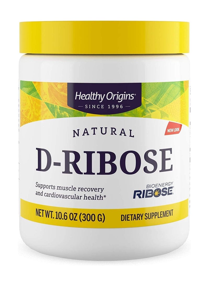 Healthy Origins - D-Ribose, Supports Muscle Recovery and Cardiovascular Health 300G, Dietary Supplement - 10.6 Oz - Image 1