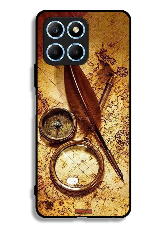 Tolwak Honor X8 5G Protective Case Cover Vintage Compass - Image 2