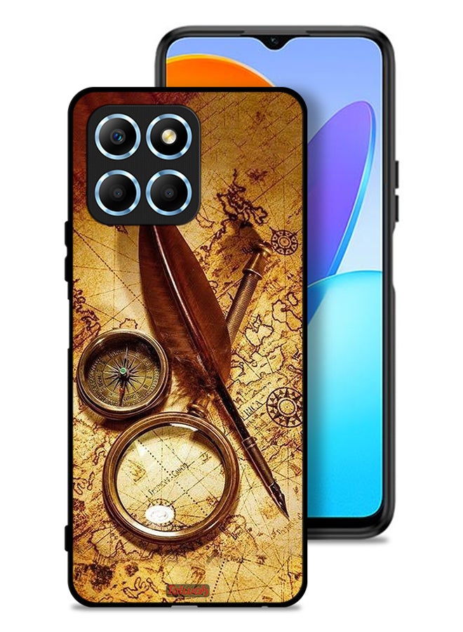 Tolwak Honor X8 5G Protective Case Cover Vintage Compass - Image 1