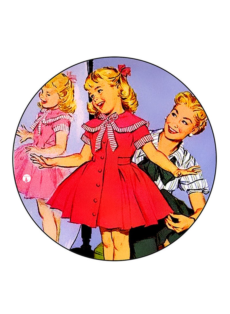 RKN Vintage Art Printed Fridge Magnet  Multicolour - Image 1