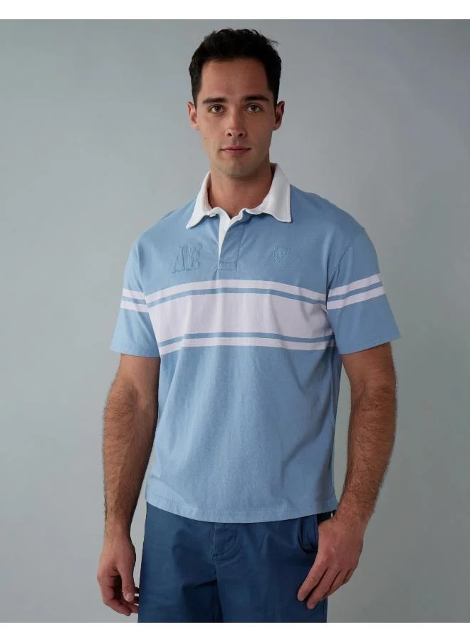 American Eagle AE Colorblock Polo Shirt