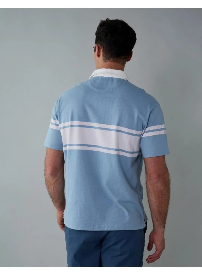 American Eagle AE Colorblock Polo Shirt