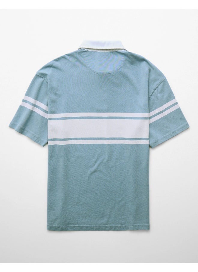 American Eagle - AE Colorblock Polo Shirt - Image 1