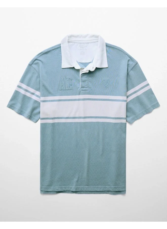 American Eagle AE Colorblock Polo Shirt