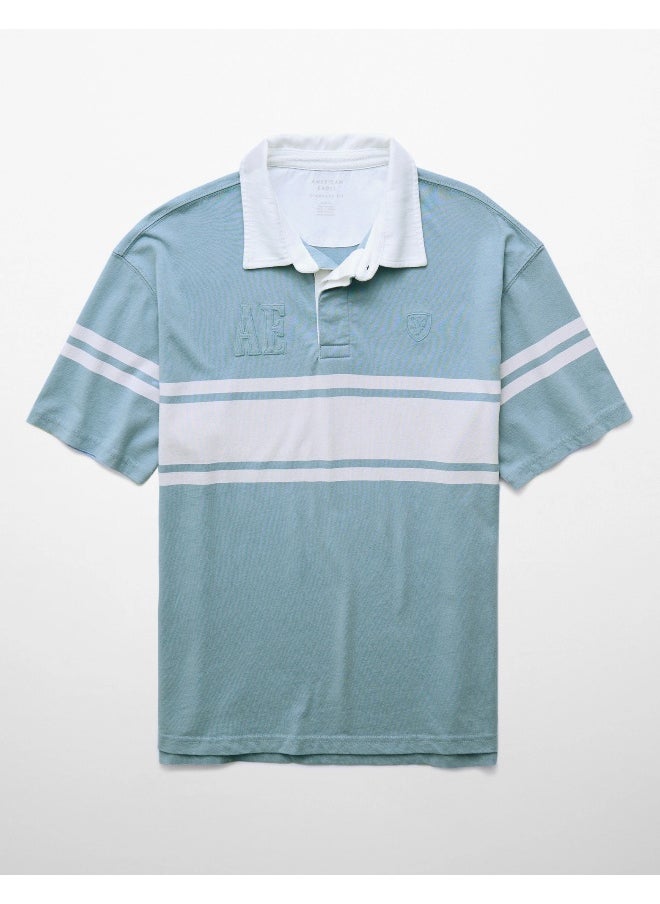 American Eagle - AE Colorblock Polo Shirt - Image 1