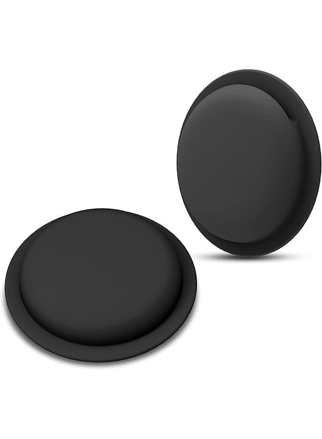 Arabest AirTag Case, AirTag Holder, AirTag Accessories, Silicone Pasteable, Waterproof-Anti-Scratch Sticker AirTag Case, Hidden Location Tracker, Air Tag Holder for Kids, for Apple Airtag, 2 Packs (Black)  - Image 1