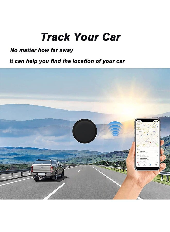 Arabest AirTag Case, AirTag Holder, AirTag Accessories, Silicone Pasteable, Waterproof-Anti-Scratch Sticker AirTag Case, Hidden Location Tracker, Air Tag Holder for Kids, for Apple Airtag, 2 Packs (Black)  - Image 5