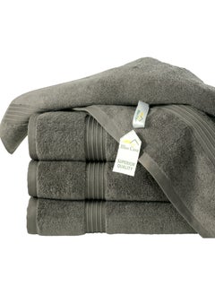 Bliss Casa Bliss Casa 4-Piece 100% Combed Cotton Bath Towels - 550 GSM Quick Dry Highly Absorbent Bathroom Towels - Thick Soft Hotel Quality Bath Towel Set for Bath And Spa 70x140 cm  - Image 4