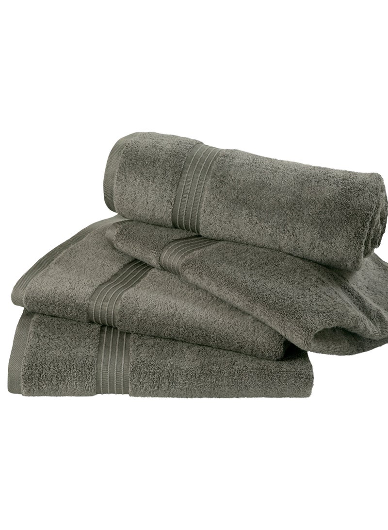 Bliss Casa Bliss Casa 4-Piece 100% Combed Cotton Bath Towels - 550 GSM Quick Dry Highly Absorbent Bathroom Towels - Thick Soft Hotel Quality Bath Towel Set for Bath And Spa 70x140 cm  - Image 5