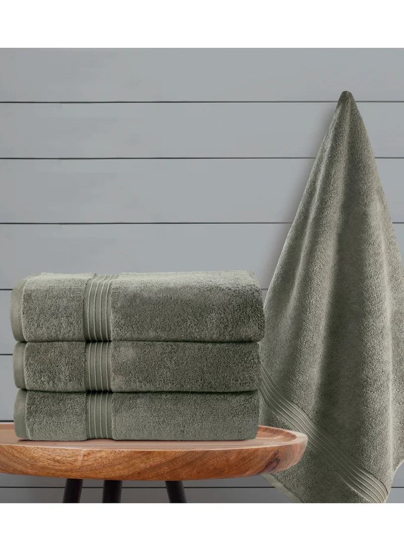 Bliss Casa Bliss Casa 4-Piece 100% Combed Cotton Bath Towels - 550 GSM Quick Dry Highly Absorbent Bathroom Towels - Thick Soft Hotel Quality Bath Towel Set for Bath And Spa 70x140 cm