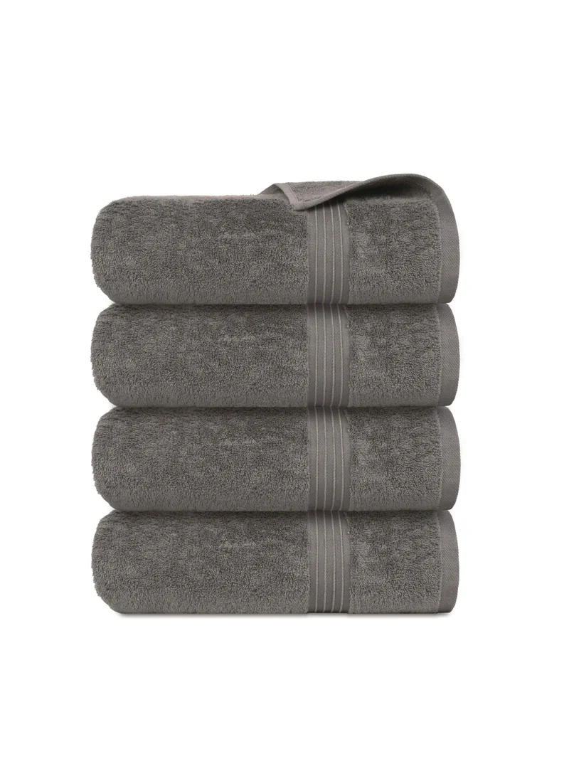 Bliss Casa Bliss Casa 4-Piece 100% Combed Cotton Bath Towels - 550 GSM Quick Dry Highly Absorbent Bathroom Towels - Thick Soft Hotel Quality Bath Towel Set for Bath And Spa 70x140 cm