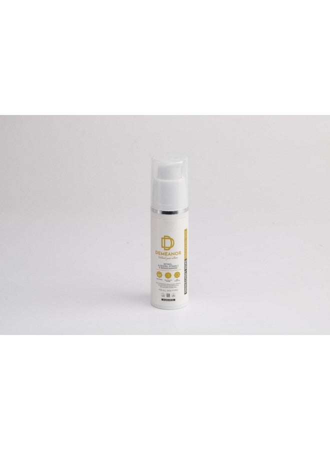 Demeanor Skin Revival Retinol Face Cream, Enriched with Moisturizer, 30ml for Hydrated, Glowing Skin, with Hyaluronic Acid & Vitamin C - Image 2