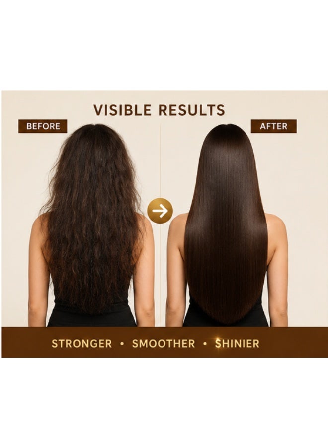 Keratine Queen Brazilian Thermal Keratin Treatment 3-in-1 Kit – Professional Hair Straightening, Frizz Control & Deep Repair System - Image 4