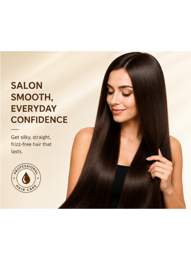 Keratine Queen Brazilian Thermal Keratin Treatment 3-in-1 Kit – Professional Hair Straightening, Frizz Control & Deep Repair System - Image 3