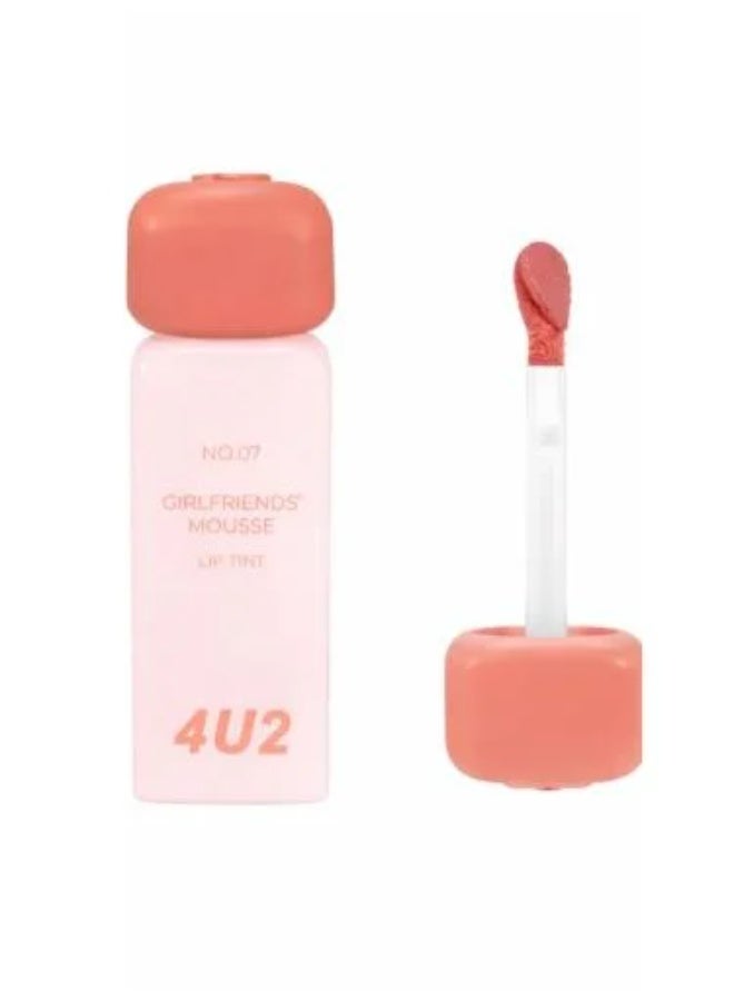 Girlfriends Mousse Lip Tint - Pecan Flute 07, 3g