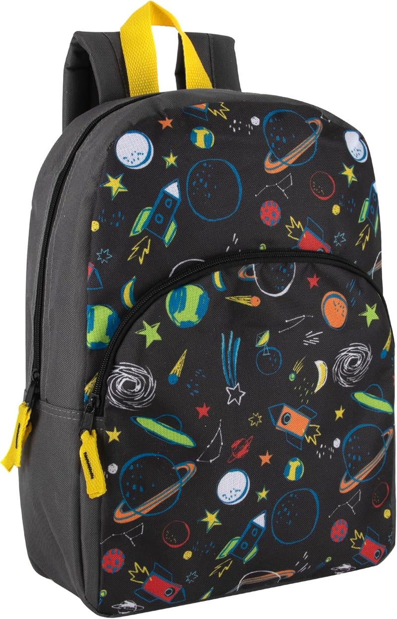 Trailmaker 15 Inch Kids Backpacks for Boys & Girls | Preschool, Kindergarten, Elementary School Backpacks with Adjustable, Padded Straps (Stellar Space) - Image 1