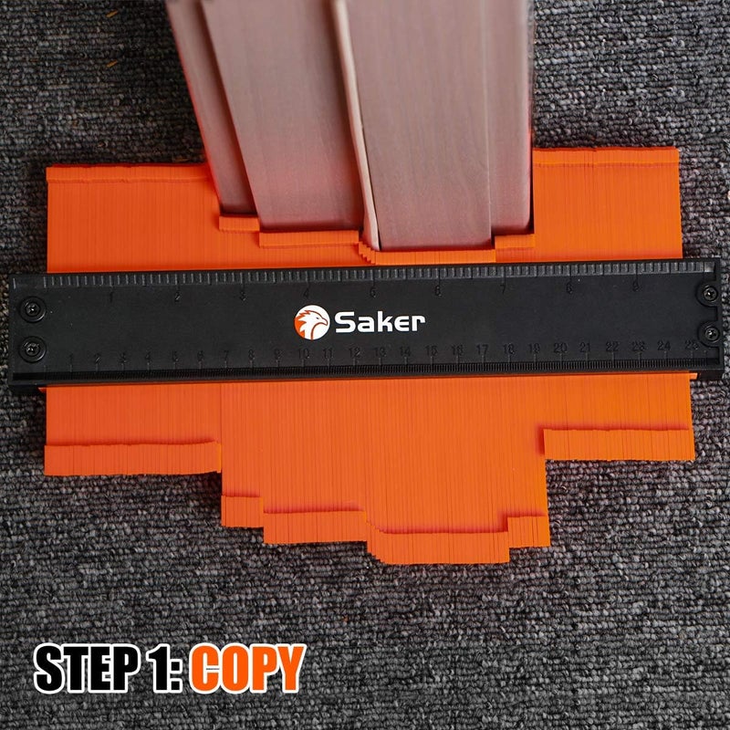 Saker Contour Gauge Profile Tool with Adjustable Lock,Christmas Gifts for Men Women Dad Boyfriend Husband,Precisely Copy Irregular Shape Duplicator for Woodworking Tracing 10 Inch Christmas Packaging - Image 3